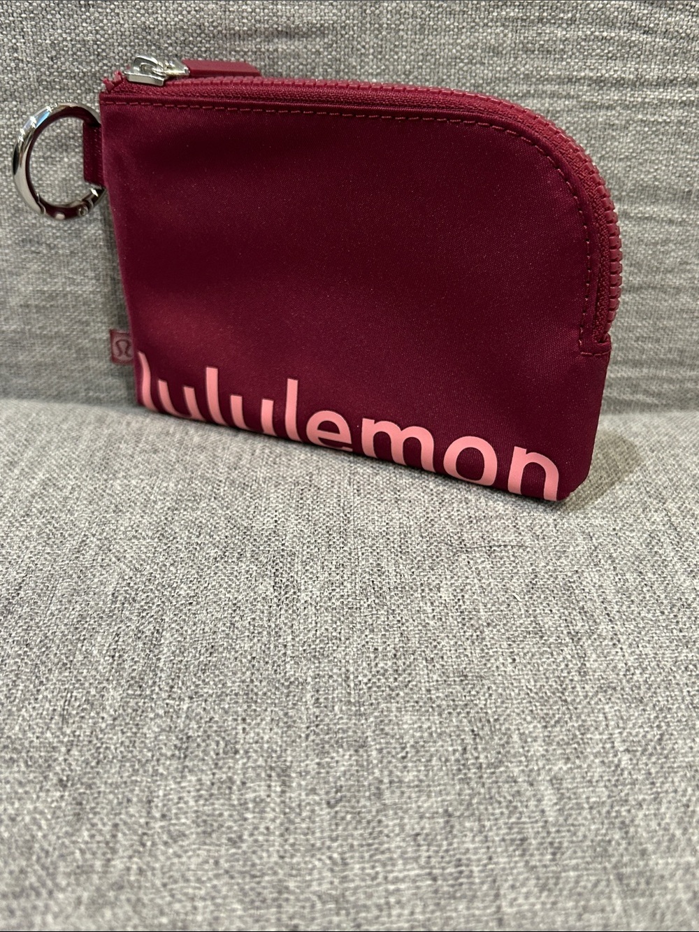 lululemon Raspberry Card & Key clippable Pouch - Picture 7 of 13